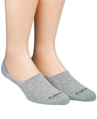 Calvin Klein Men's No Show Socks 2 Pack Gray Size 7-12