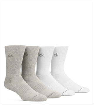 Calvin Klein Men's Pack Of 4 Crew Socks Gray Size 7-12