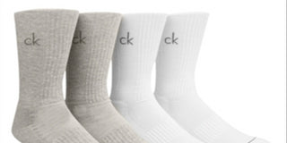 Calvin Klein Men's Pack Of 4 Crew Socks Gray Size 7-12