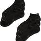 Calvin Klein Men's Six Pack Athletic Stripe Ankle Socks Black Size 7-12
