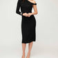 Fifteen Twenty - Nadia Asymmetric Neck Midi Dress
