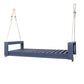 Twin Size Porch Swing Bed Seating Gray