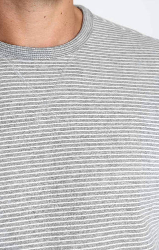Jachs New York - Striped Sustainable Fleece Crewneck Sweatshirt