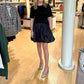 Simkhai - KENZ KNIT COMBO RUFFLE MINI DRESS