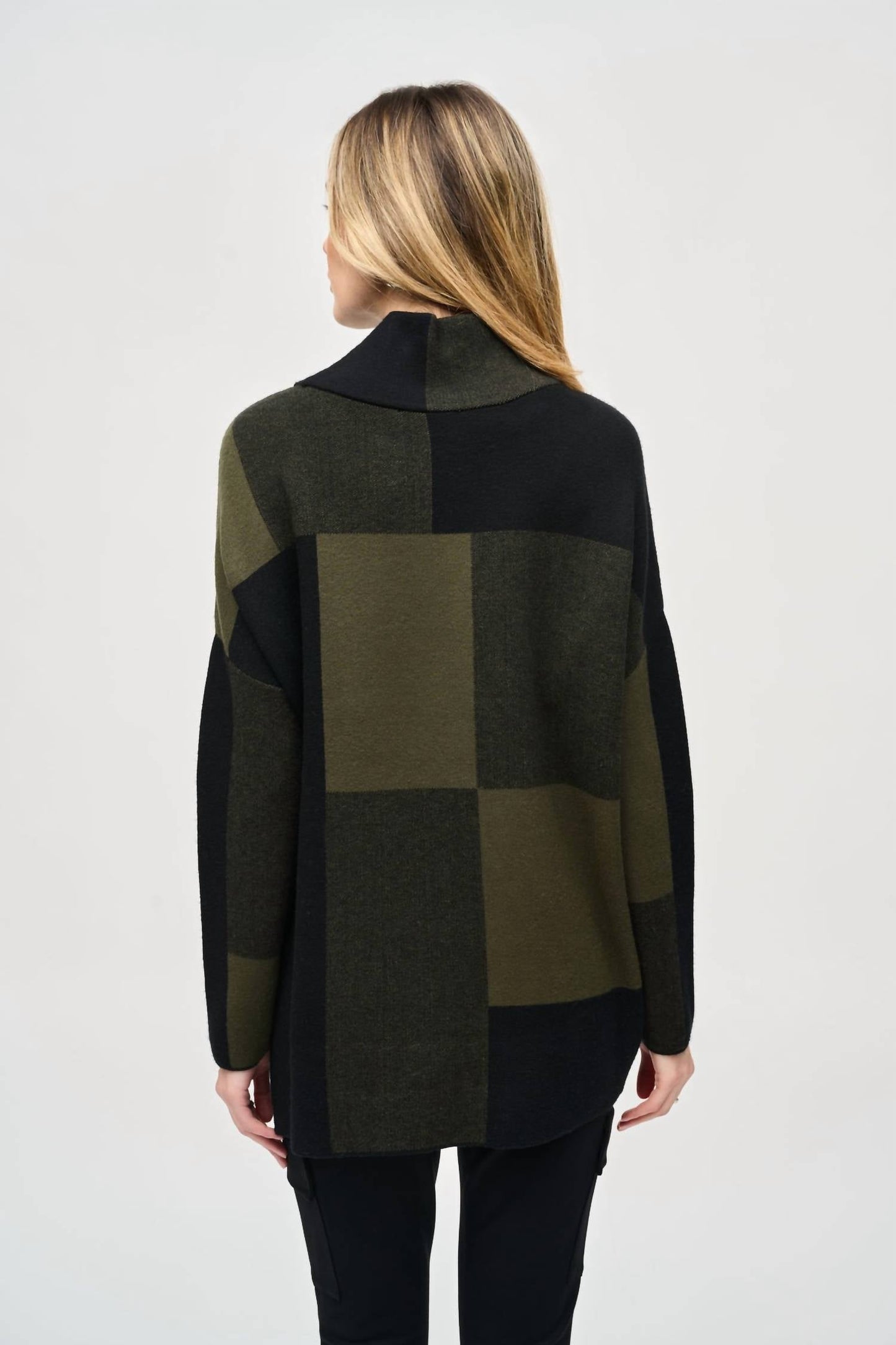 Joseph Ribkoff - Color Block Jacquard Knit Pullover Top