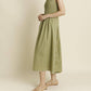 Aureum - Women's Boat Neck Floral Maxi Dress