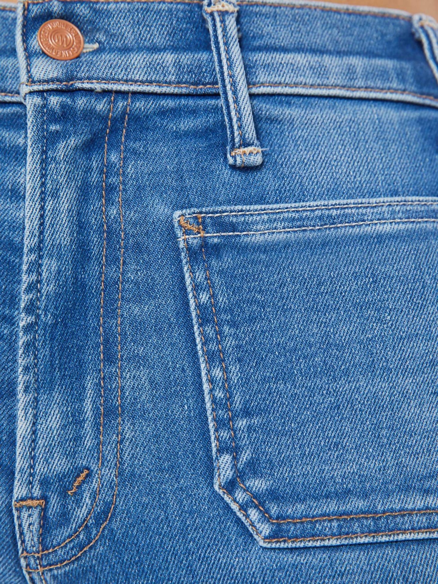 Mother - Lil Hustler Roller Patch Wide Leg Jeans