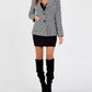 Zaalima Fashion - Long Sleeve Polyester Solid Color Regular Jacket