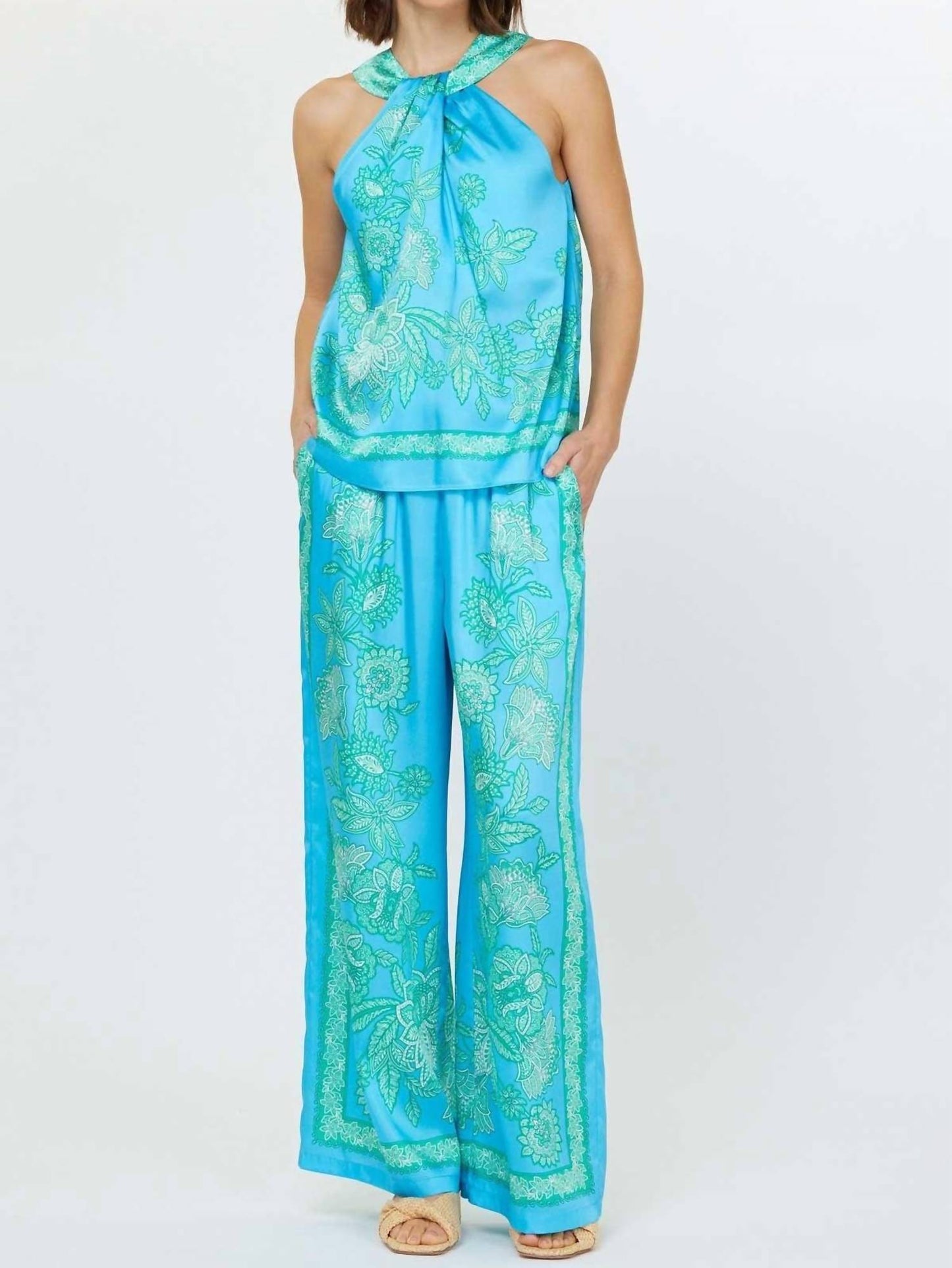 Current Air - Halter Neck Top With Back Opening