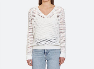 Autumn Cashmere - Mesh V Neck Sweater