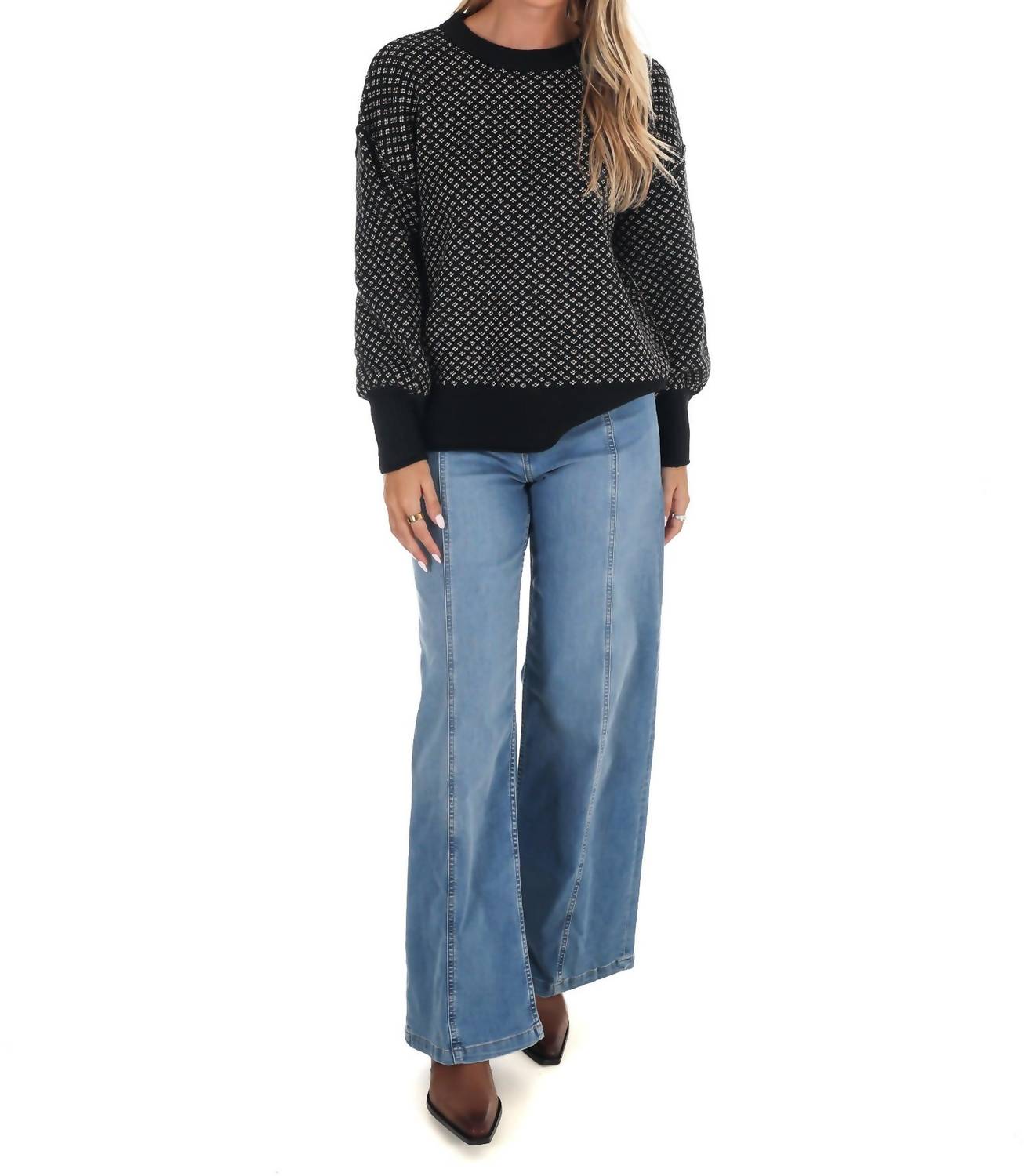 Blu Pepper - Fireside Chats Knit Sweater