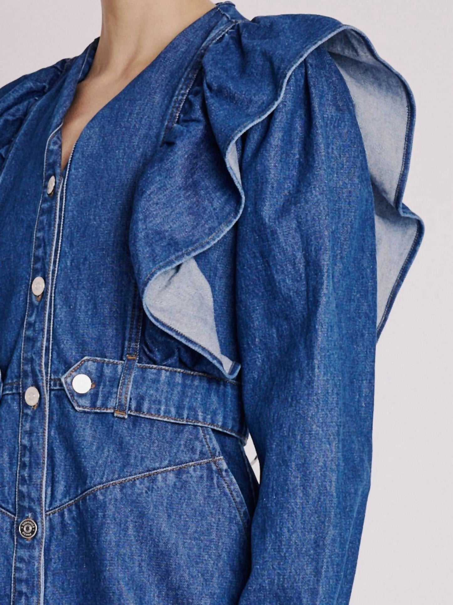 Berenice - Non-stretch Denim Dress