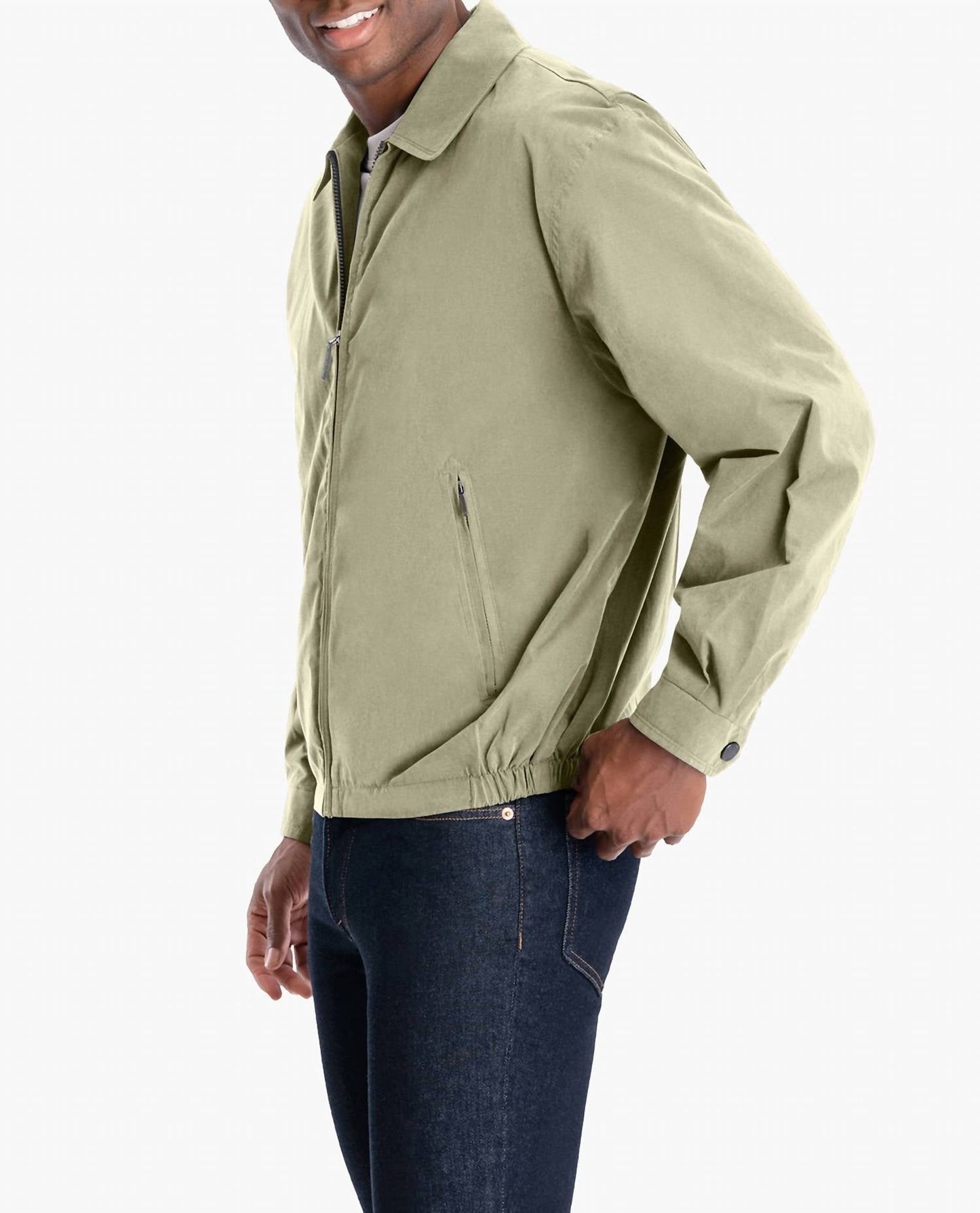 London Fog - London Fog Tall Men's Auburn Light Weight Zip Front Golf Jacket