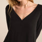 Z Supply - Ribbed Henley V-neck Top
