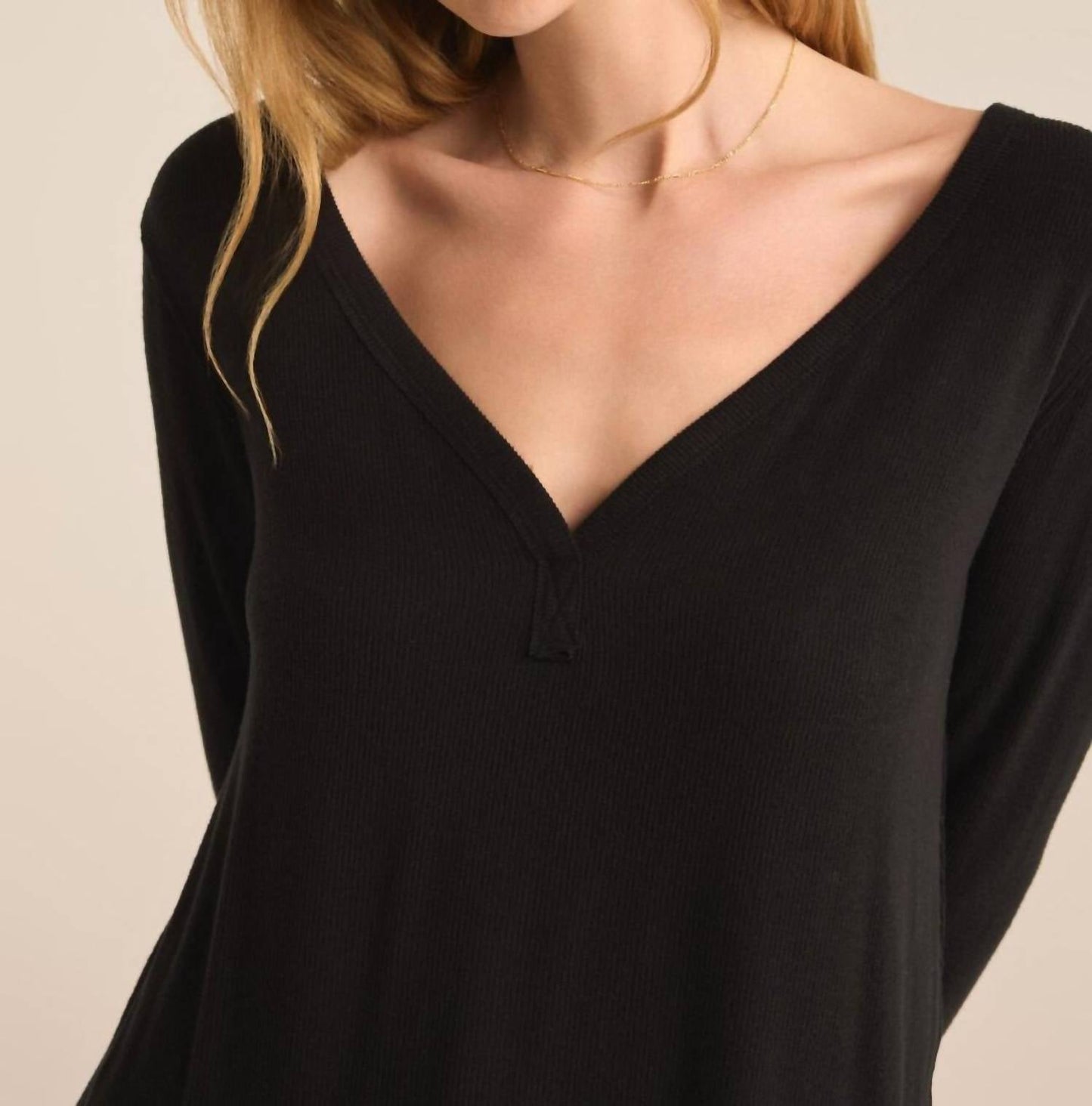 Z Supply - Ribbed Henley V-neck Top
