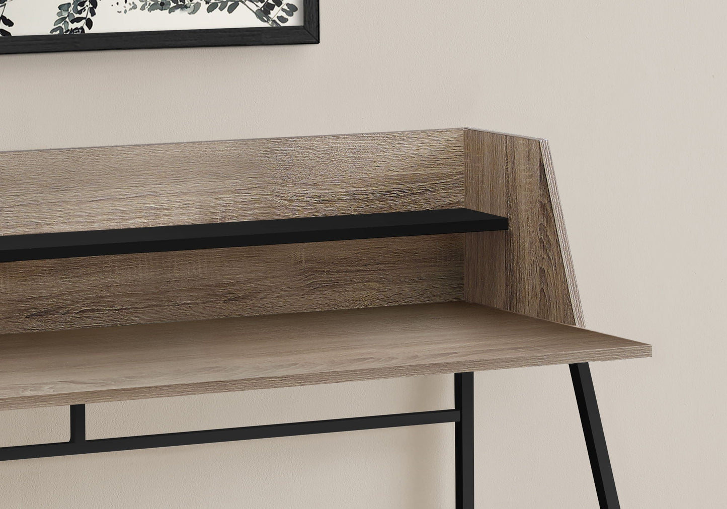 Computer Desk for Home Office Laptop with Storage Shelves, Contemporary & Modern