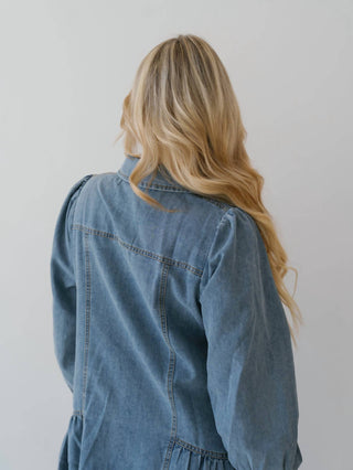 Entro - Long Sleeve Denim Dress