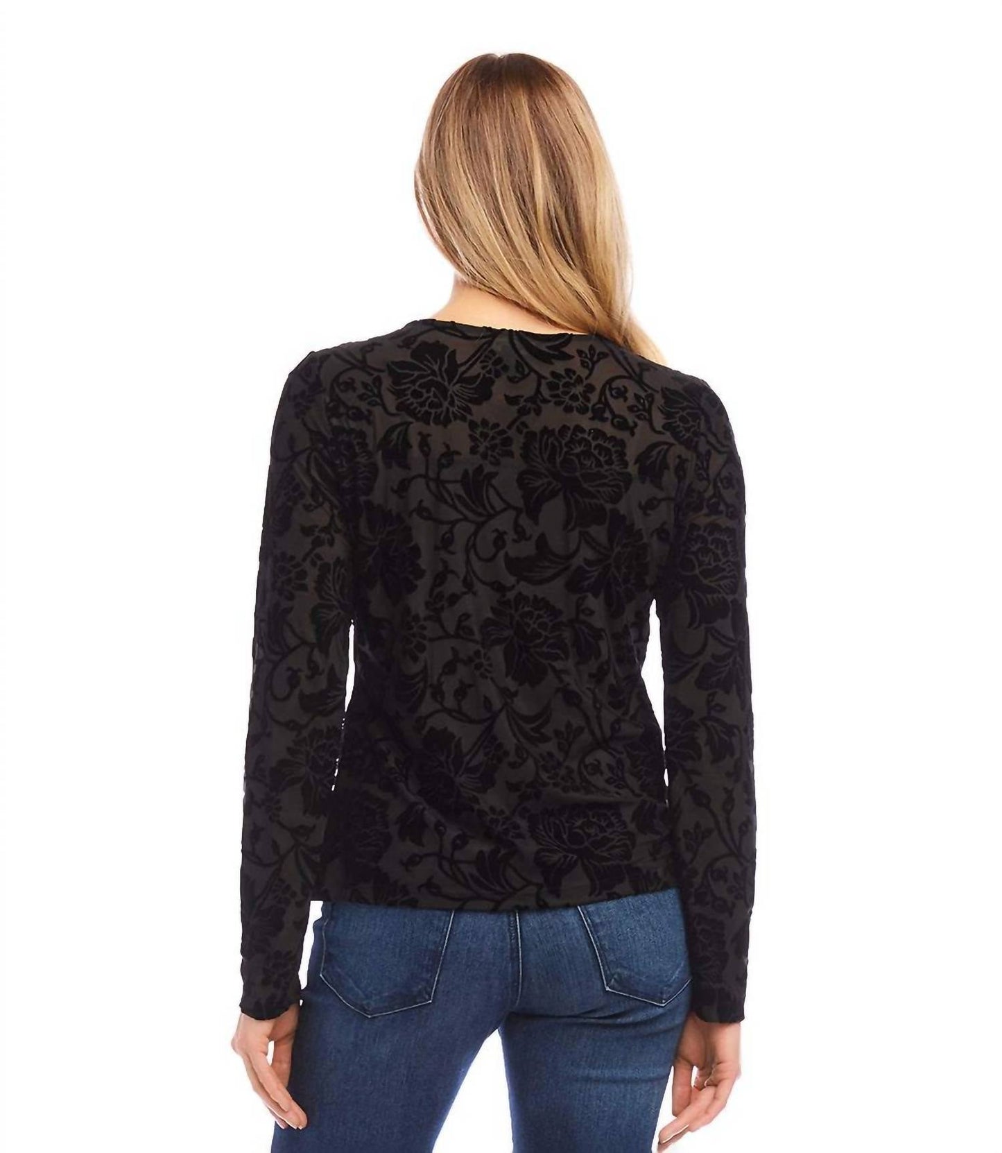 Karen Kane - Velvet Burnout Top