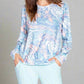 Pj Salvage - Molten Marble Long Sleeve Lounge Top