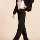 Bobi - Straight Leg High Waist Sweatpant
