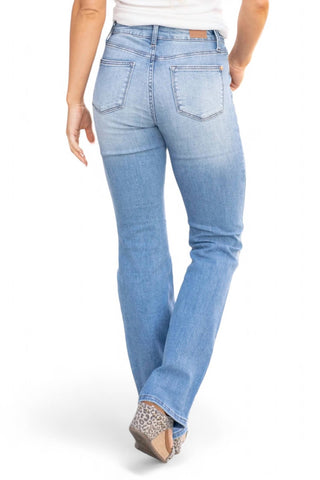 Judy Blue - PLAID PATCH DETAIL BOOTCUT JEAN