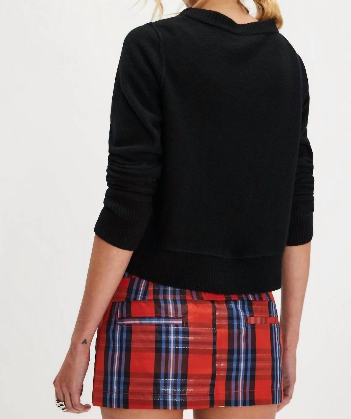Free People - Mille-Fleurs Plaid Micro Skirt