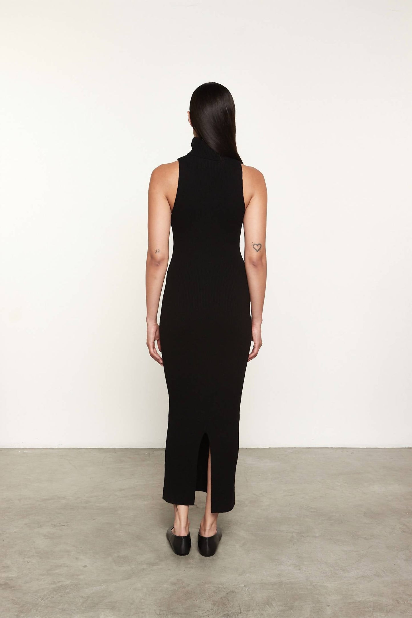 Enza Costa - CASHMERE RIB SLEEVELESS SWEATER DRESS