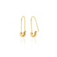 Kris Nations - Women's Safety Pin Hoop Earrings