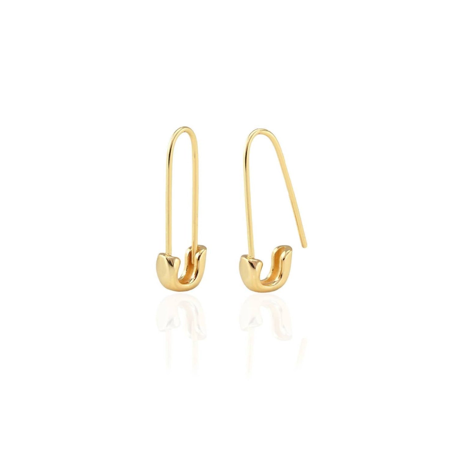 Kris Nations - Women's Safety Pin Hoop Earrings