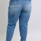 Judy Blue - High Rise Cuffed Cargo Denim Jogger
