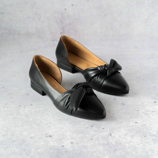 Bueno - Women's Smooth Leather Flat Shoes