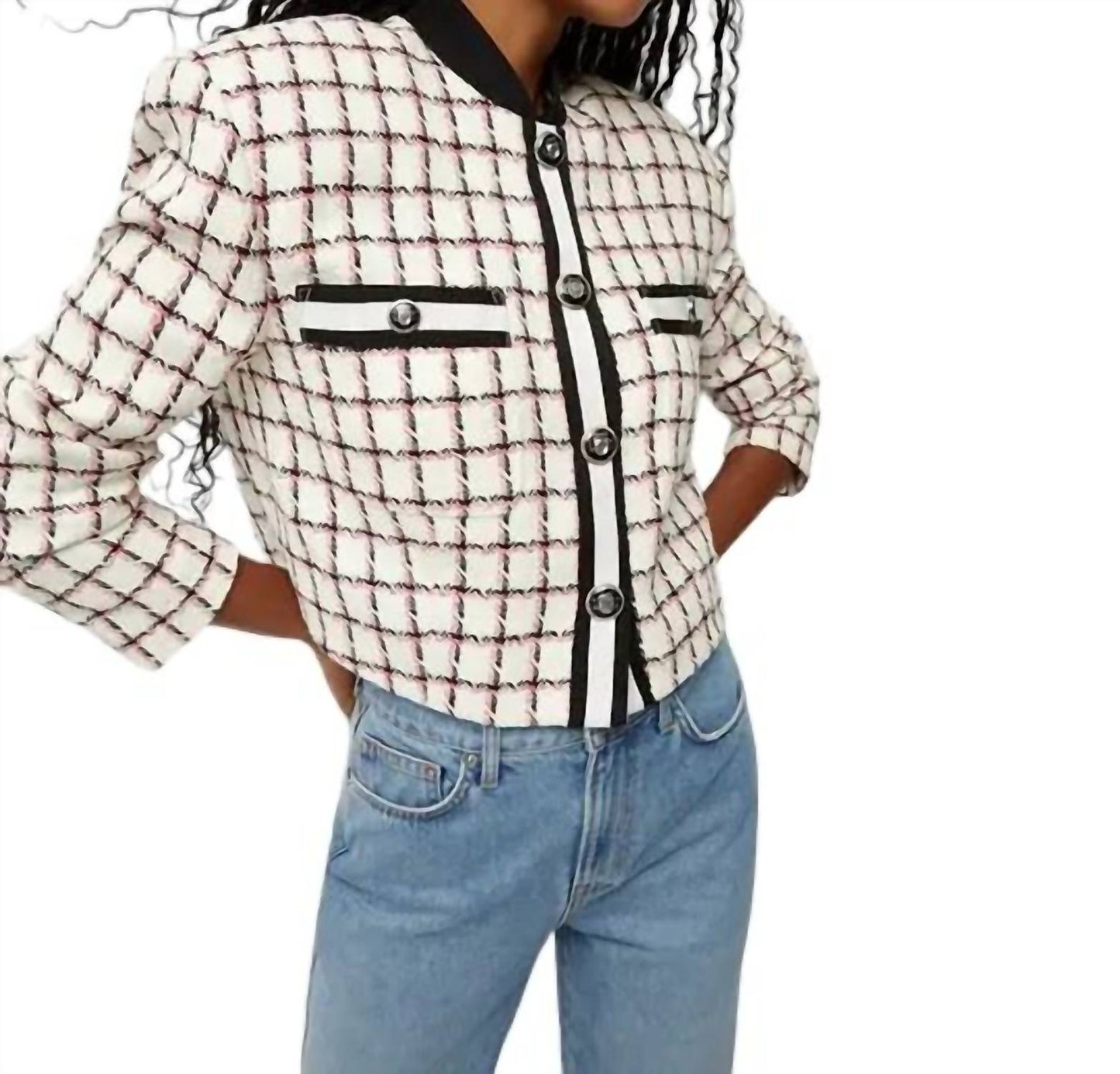 Veronica Beard - ELLICOT GRAPHIC TWEED JACKET