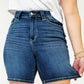 Judy Blue - Judy Blue Hw Bermudas W/back Flap Pocket - Dark - 8" Inseam