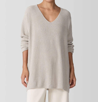 Eileen Fisher - Organic Cotton Chenille V-neck Top
