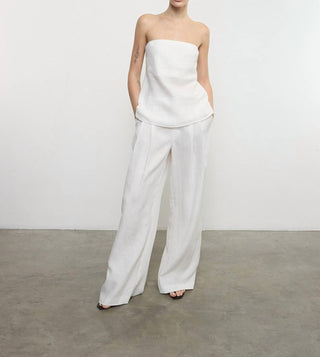 Enza Costa - LINEN PLEATED TROUSER