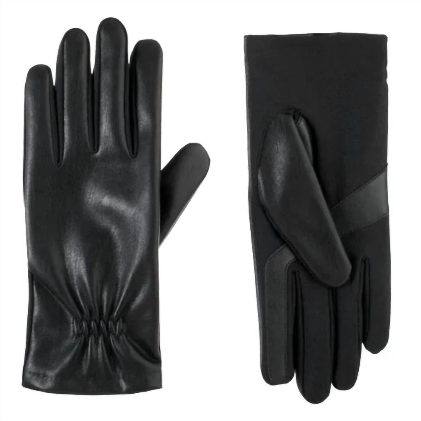 Isotoner - Women's Faux Stretch Leather Gloves