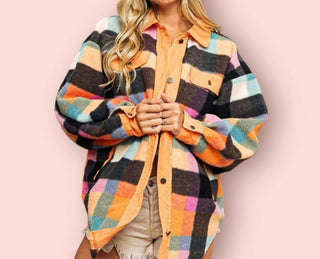 Bibi - Vintage Brushed Oversized Shacket