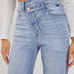 Cello - Jillian High Rise Asymmetrical Button Dad Jeans