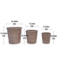 3 Pieces Flowerpot Planter for Patio, Garden or Windowsills
