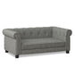 Modern Linen Fabric Light Grey Elevated Pet Bed