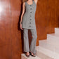 Fifteen Twenty - Avery Button Front Sleeveless Dress