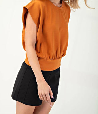 Glam - Kate Jersey Cap Sleeve Top
