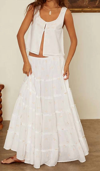 Ciao Lucia - Coralie Embroidered Skirt