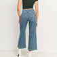 Just Black Denim - Patch Pocket Crop Wide Leg Jean