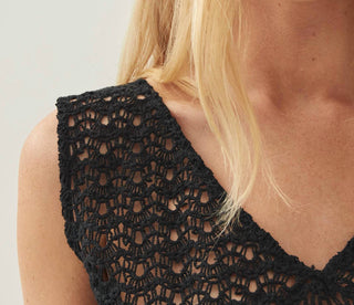 Alohas - Kioko Black Knit Top