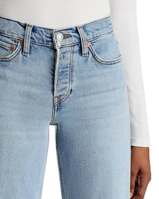 Re/Done - Mid Rise Wide Leg Jeans