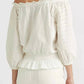 Ralph Lauren - Off Shoulder Puff Sleeve Blouse