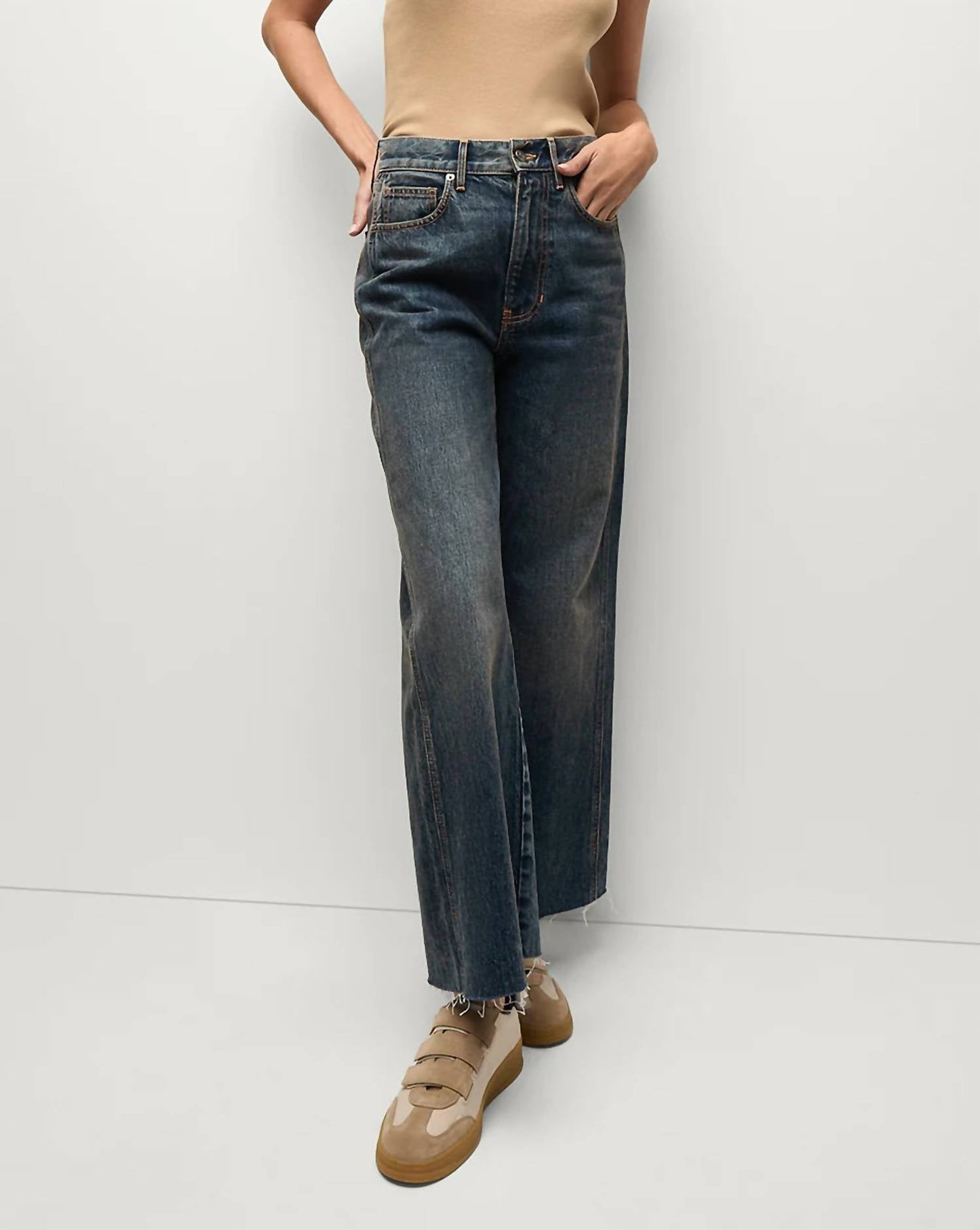 Veronica Beard - Taylor Cropped Wide-leg Jean