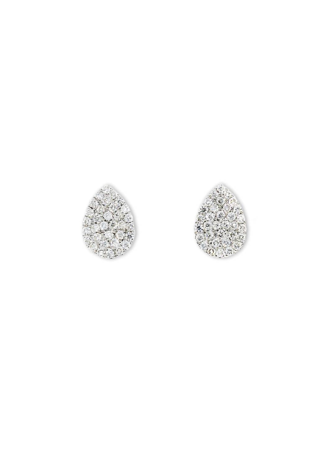 Gemma Couture - Pave Teardrop Diamond Earrings