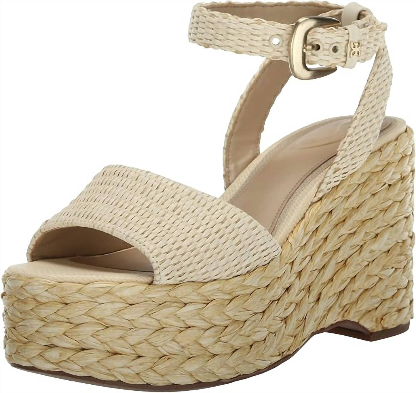 Sam Edelman - Women's April Ankle Strap Open Toe Fashion Wedge Heeled Sandals